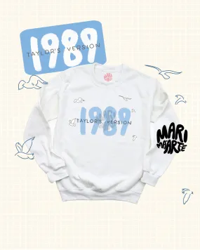 SWIFTIE 1989 TV MINIMALIST WITH SEAGULLS PULLOVER or HOODIE