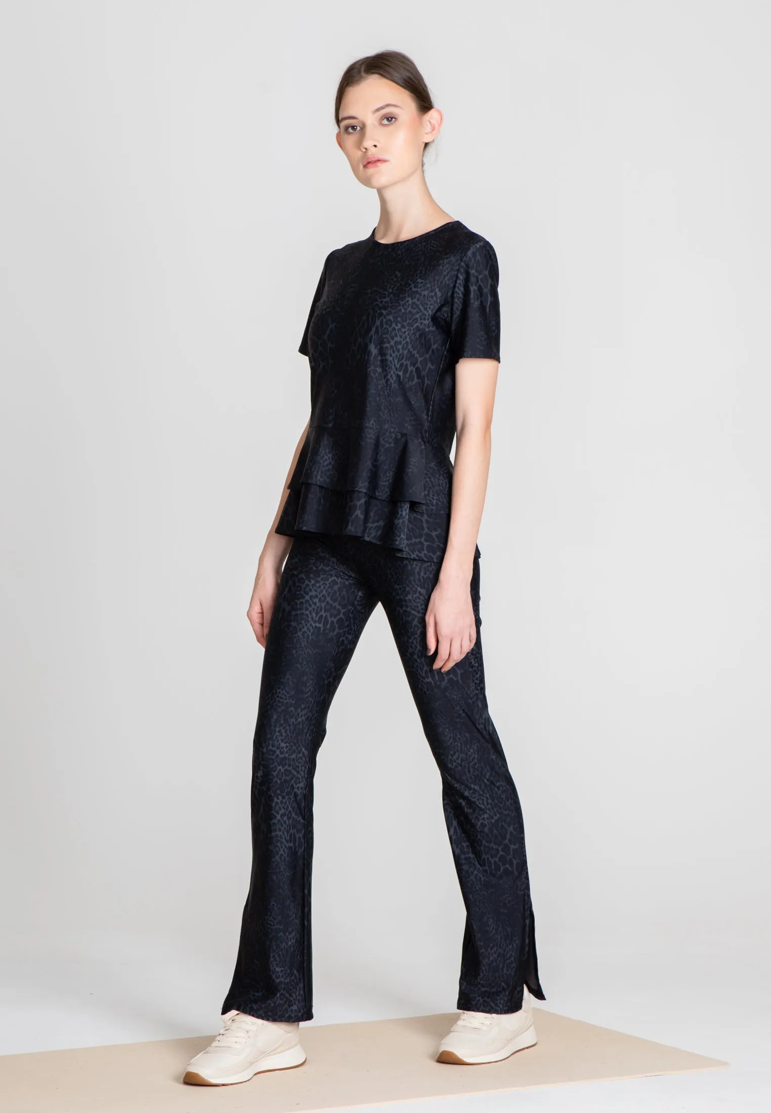 The Slit Cut Sport Pants - Grey Leo