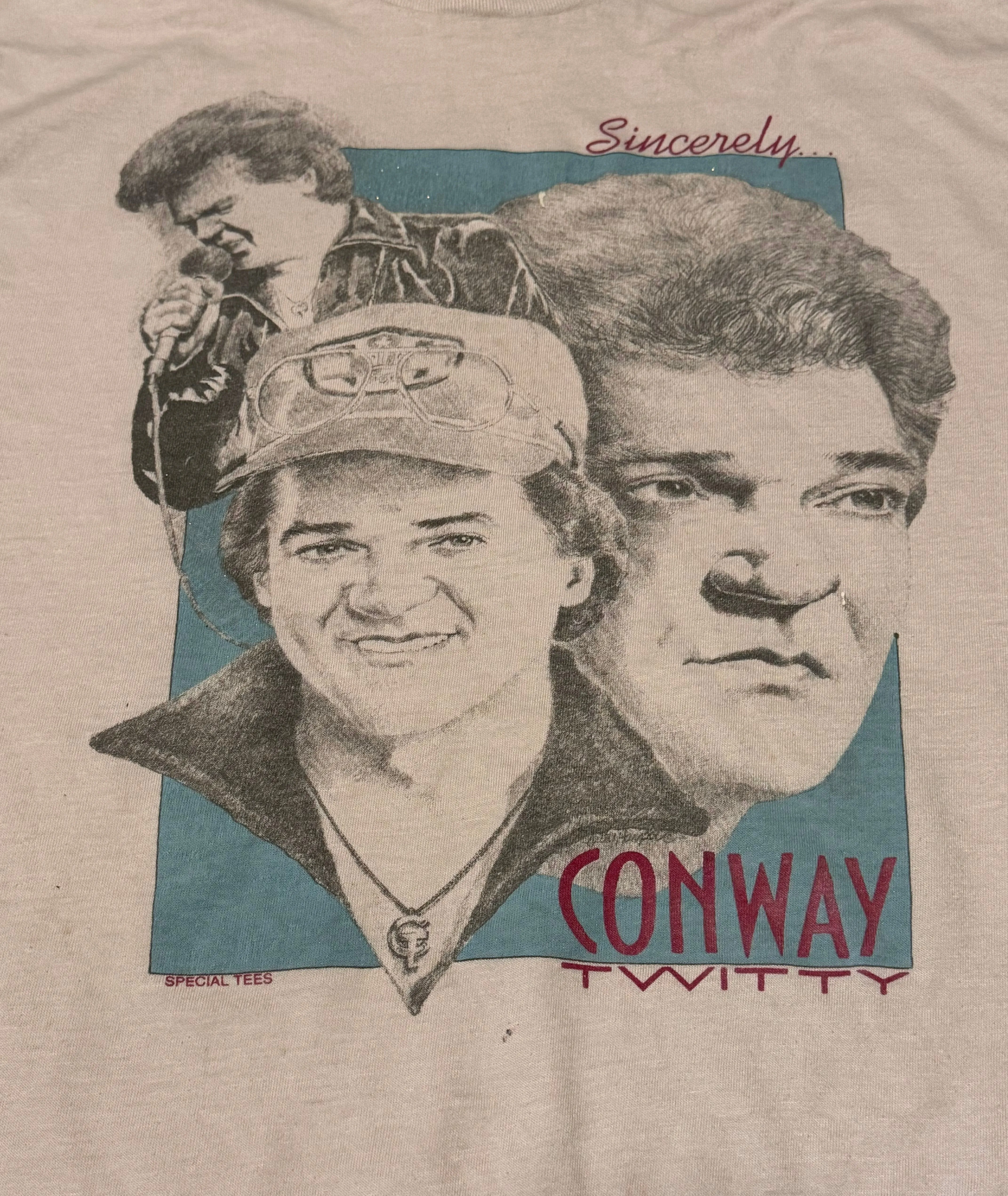Vintage Conway Twitty - Light Pink T-shirt (XL)