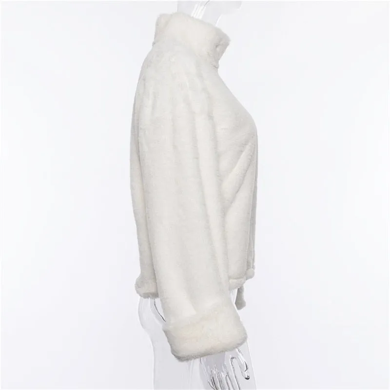 Women's Autumn/Winter Warm Plush Loose Soft Pullover