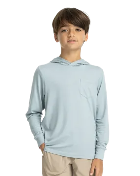 Youth Bamboo Shade Hoody Ocean Mist